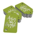 thumbnail image 2 of Inkdotpot Merry And Bright Christmas Bottle Tag Real Silver Foil Favor Hang Tags Pack Of 100, 2 of 6