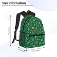 thumbnail image 3 of Haiem Milk Tea Lightweight Backpack for School, Classic Basic Water Resistant Casual Daypack for Travel with Bottle Side Pockets, 3 of 7