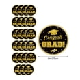 thumbnail image 3 of Black Gold Graduation Theme Tableware, Disposable Party Set With Coordinated Plates and Cups, for Adult Celebration Decor, Multi-color, 3 of 6