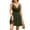 Army Green, variant on Women's Boho Tie-Waist Sleeveless Midi Dress Round Neck Loose Fit Beach Sundress with Adjustable Belt and Side Pockets for Vacation Outfits,Hot Pink L