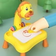 thumbnail image 2 of Children LED Projector Art Painting Table Creative Painting Desk Toy for Kids Educational Learning Paint Tool, 2 of 8