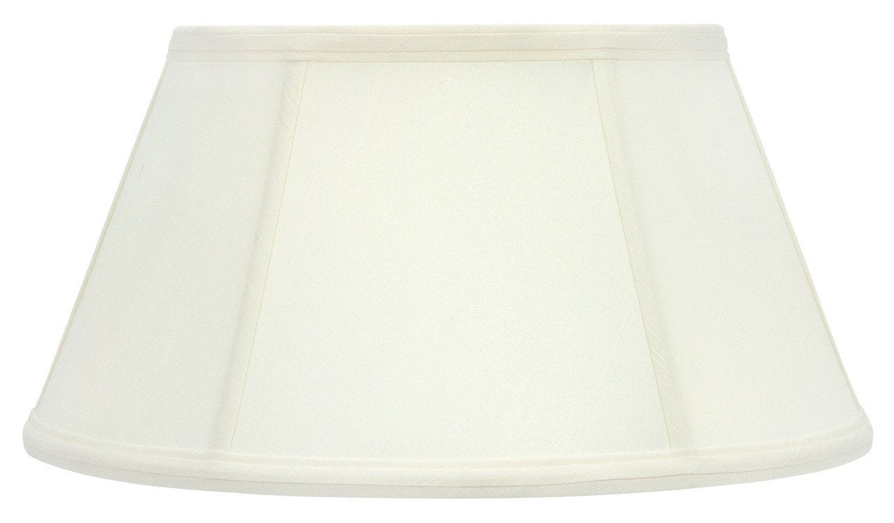 Off-White 16"Bouliotte Lampshade Shantung Silk Lamp Shade Cream Fabric. 