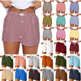 thumbnail image 5 of UPPADA Summer Shorts for Women Womens Shorts Casual Drawstring Sweatshorts Classic Solid Color Pant Stretch Wide Leg Bottoms 2024 Y2K Lounge Shorts Flash Deals of the Day Prime Today Only, 5 of 6