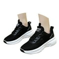 thumbnail image 3 of XIMIN Women Wide Toe Box Lace Up Shoes with Arch Support Running Shoes Extra Wide Width Sneakers Gym Athletic Tennis Sneakers Lightweight Walking Shoes, 3 of 5