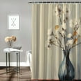 thumbnail image 2 of Shiartex Flowers Modern Waterproof Shower Curtain for Country Cottage & Farmhouse Bathroom Decor with Hooks 60x72, 2 of 7