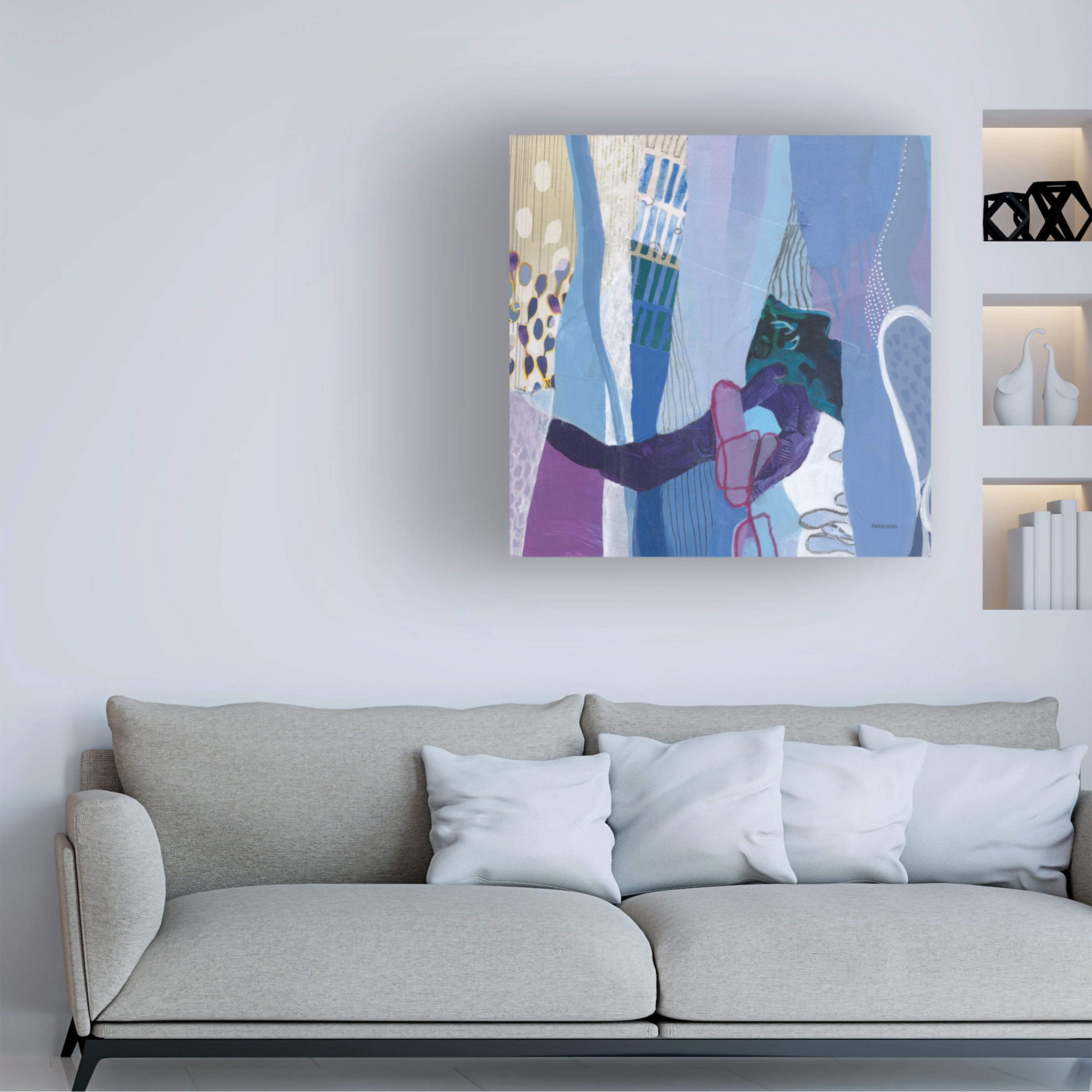 Kathy Ferguson 'Periwinkle' Canvas Art
