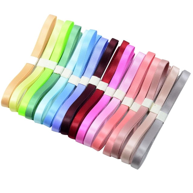 16pcs 1 Cintas de Satinado de dos cara para Manualidades de
