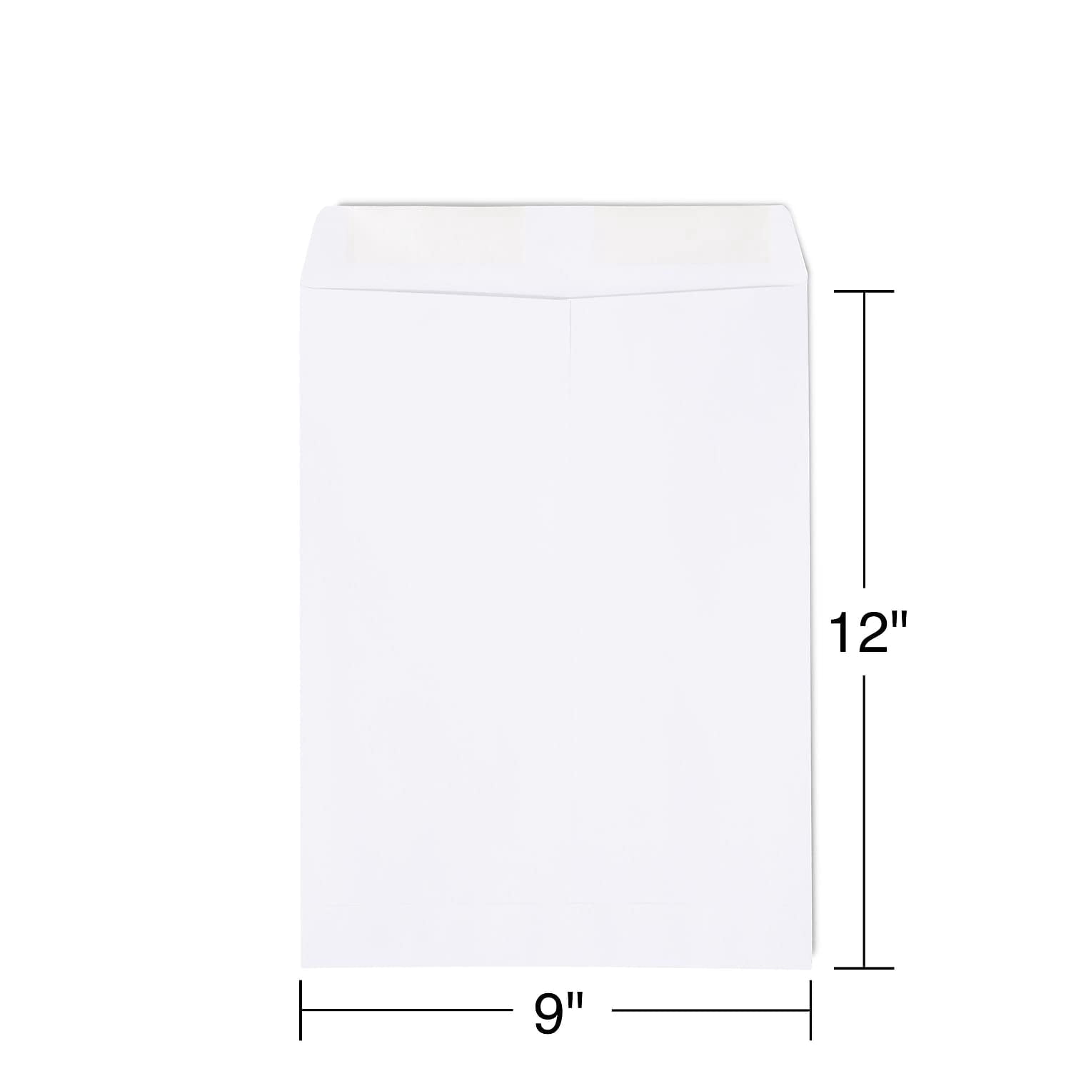 Staples Gummed Catalog Envelopes 9"L x 12"H White 500/Carton ST486949R-CCVS