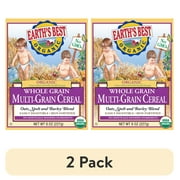 (2 pack) Earth's Best Organic Infant Cereal, Whole Multi-Grain, 8 oz. Box