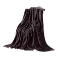 thumbnail image 1 of Manta Dopebox gruesa y cálida para el invierno, manta de forro polar, tamaño queen, mantas suaves para niños, para sofá, sillón o silla (gris oscuro), 1 of 8