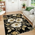 thumbnail image 5 of 1PC Floral Pattern Area Carpet Local Carpet, Lightweight Washable Easy-to-Manage Carpet Mat Festival Gift, Suitable for Bedroom, Living Room, Dining Room, Office, Hallway, Room Accessones, 5 of 8