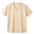 thumbnail image 6 of Aofany Big and Tall T Shirts for Men Summer Short Sleeve V Neck Tops Classic Casual Soft Cotton Linen Basic Tee Shirts, 6 of 6
