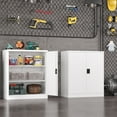 thumbnail image 6 of Fesbos Metal Storage Cabinet with 2 Adjustable Shelves, Steel Counter Cabinet with Lockable Doors for Home Office Warehouse Garage, 6 of 9
