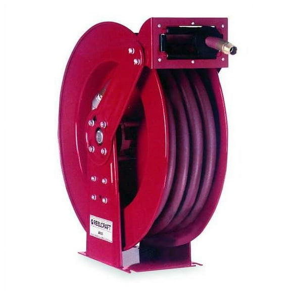 REELCRAFT 82075 OMP 1/2" x 75 ft. Spring Return Hose Reel, Max 2000 psi, w/Hose