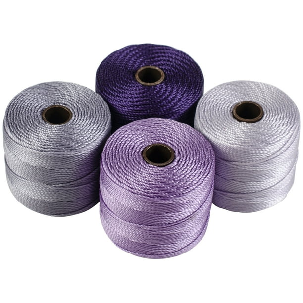 Beadsmith SLon Bead Cord TEX210 4/PkgLilac
