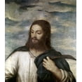 thumbnail image 2 of Titian 15x17 White Modern Wood Framed Museum Art Print Titled - Our Saviour, 2 of 4