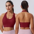 thumbnail image 2 of Halter Bra Bras for Women Breathable Bras for Women Minimalist Back Bra Low-impact Yoga Sports Bralettes Light Support Back Bra Back Support Bra Crossover Bra Low Back Bra Lift Support Bra, 2 of 9