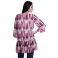 thumbnail image 4 of Moomaya Printed Georgette Shrug Ruffled Back Drop Hem Beach Cover Up For Women, 4 of 5