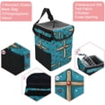 thumbnail image 2 of Cross Foldable Car Trash Bin with Lid - Leak-proof Hanging Storage Bag for Car Garbage Can, 2 of 6