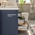 thumbnail image 2 of Eviva Lugano 60" Gray Modern Bathroom Vanity with White Integrated Acrylic Double Sink, 2 of 6