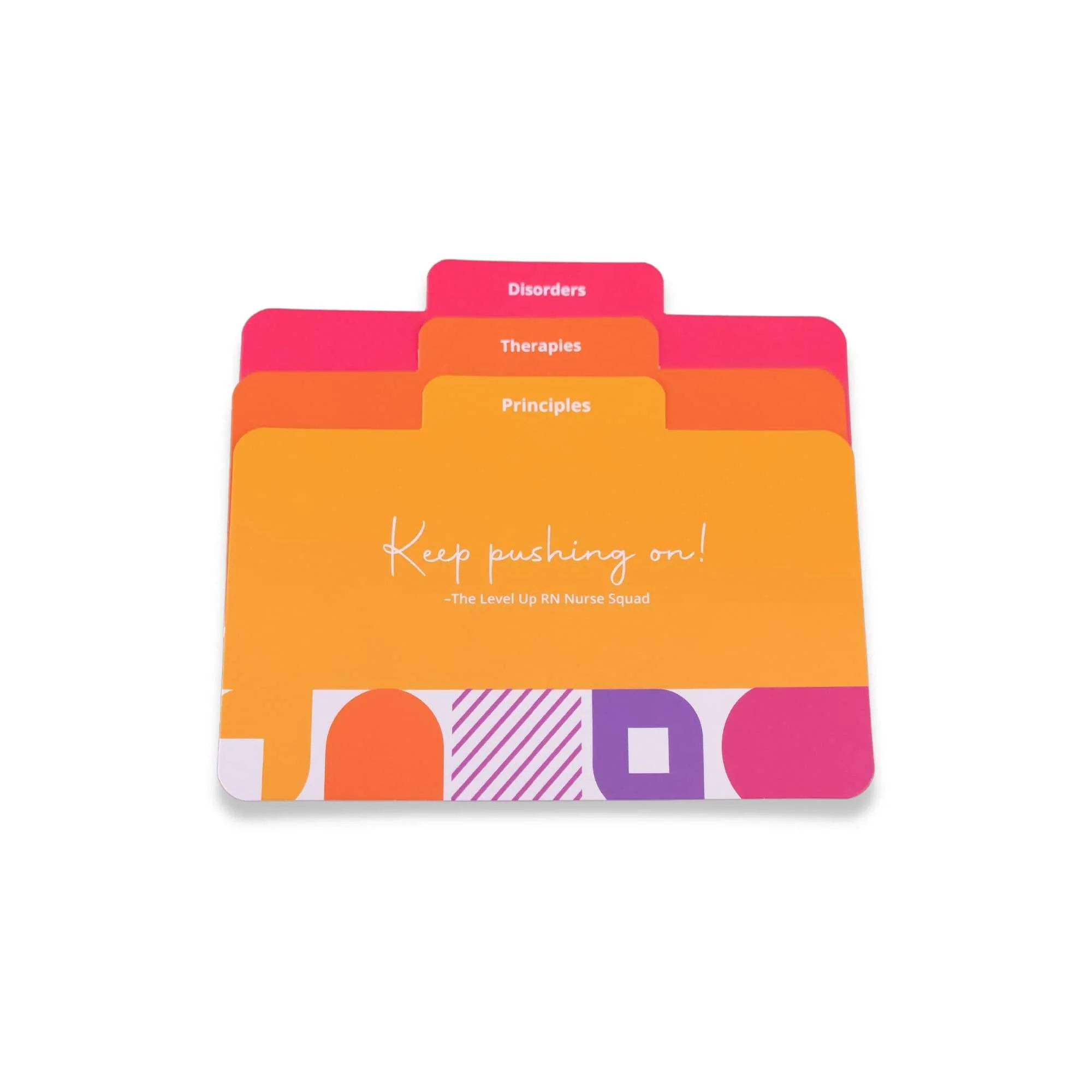 LevelUp RN Psych Mental Health LPN RN Flash Cards-Essential Nursing School Info, 3" x 5" (111 Count)