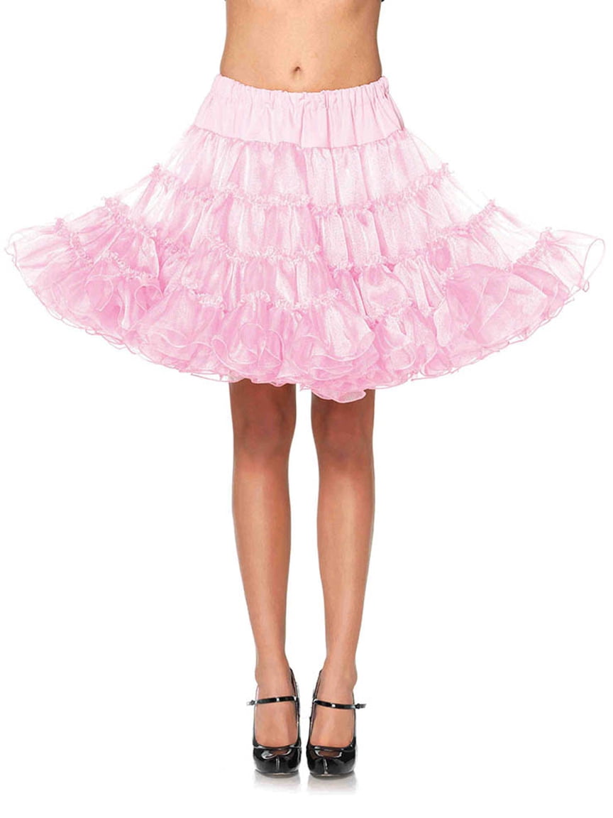 Women's Deluxe Crinoline Petticoat Skirt, Pink, One Size