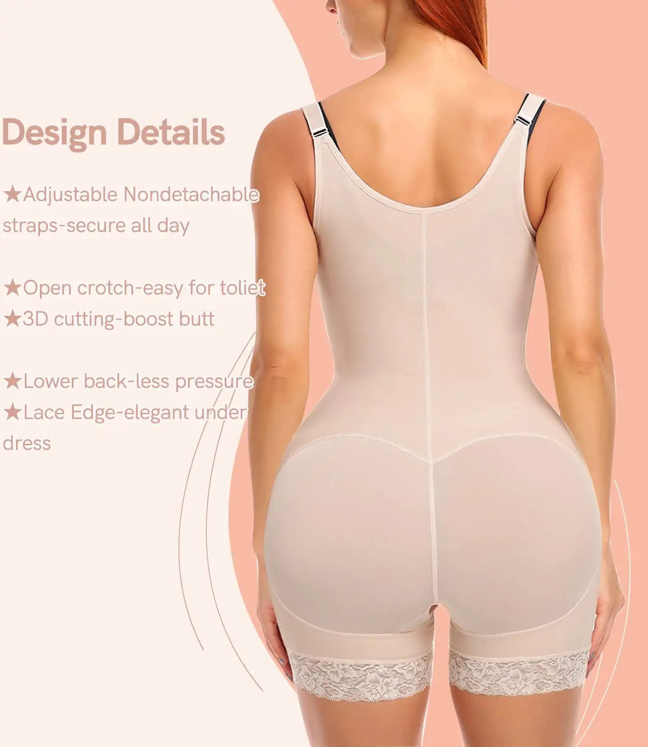 Girdle Shapewear Bodysuit-Faja Colombiana Fresh and Light Body Suit for  women Semaless Silicone Band No zippers, no hooks, no straps Lower stomach  back control Sculpts your Torso Fajas Colombianas pa 