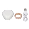 thumbnail image 1 of Smart Ring Step Tracker Bluetooth Wearable Automatic Detection Multi Functional Intelligent Ring for Health Sports Gold [Inner Diameter 0.8in], 1 of 4