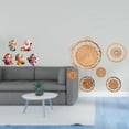 thumbnail image 2 of Figura de escritorio,Figura de dibujos animados del dios de la fortuna,regalo de Feng Shui,Manualidades de pared,Decoración para colgar en la pared,ratán artesanal tejido,Juego de decoración, 2 of 8