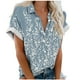 thumbnail image 1 of Mujeres Pantalones Cortos Impresos Blusas de Manga Corta Y Top Regular, Vestido de Moda de Verano Casual para Mujeres, 1 of 4