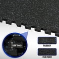 thumbnail image 4 of .&#Thick Sq Ft Rubber Top Exercise Equipment Mats High Density EVA Foam Mats with Rubber Top Interlocking Gym Flooring for Home Gym Protective Workout Mat /G, 4 of 9