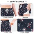 thumbnail image 6 of FORMRS Womens Swim Shorts Mesh Liner Quick Dry Casual Beach Board Bottom with Pockets, Sizes S-2XL, Red Fireworks Pattern, 6 of 9