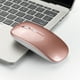 thumbnail image 1 of Accesorio de computadora Irfora Ratón inalámbrico 2.4G Ratón silencioso ultrafino Ratones portátiles y elegantes Ratón recargable 10 m / 33 pies Transmisión inalámbrica (oro rosa) Irfora Accesorio de computadora, 1 of 6