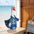 thumbnail image 5 of Cififendec Tropical Porch Goose Outfit, Rainforest Vibrant Hawaiian Shirt Costume for 23" Goose Figurine Outdoor Patio Garden Beach Themed Decor Accessory, 5 of 5