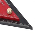thumbnail image 3 of Double Triangle Ruler Detachable 4 Inch and 6 Inch Aluminum Alloy Accurate Carpentry Square Tool, 3 of 4