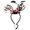 J, variant on Halloween Dog Headband, Adjustable Pet Costume Head ,Bopper Eyeball Ghost Pumpkin Bat Cat Devil Horn Party Headwear, for Small Medium Dogs Puppy Halloween Cosplay Photo Prop Decor,A