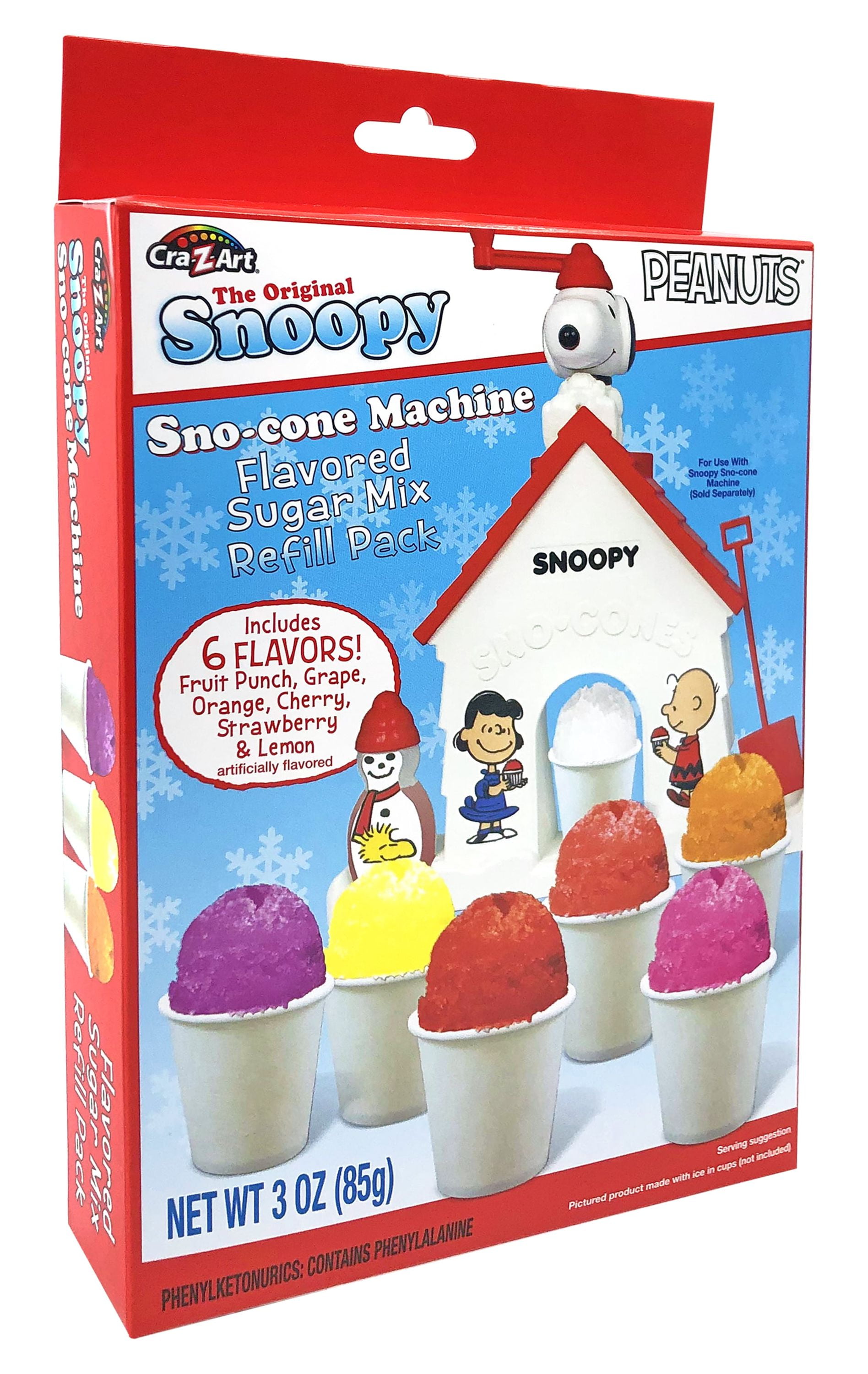 Peanuts Snoopy Sno-Cone Machine Refill Pack, 6 Flavors