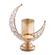 thumbnail image 2 of Candelabros de pilar, candelabros en forma, centros de mesa, decoración de mesa de boda de Metal, candelabros de decoración para el hogar y el dormito Dorado Macarena Candelero, 2 of 8