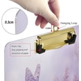 thumbnail image 4 of FMSHPON Beautiful Pink Flowers Butterfly Clipboard Hardboard Wood Nursing Clip Board and Pull for Standard A4 Letter 13x9 inches, 4 of 5