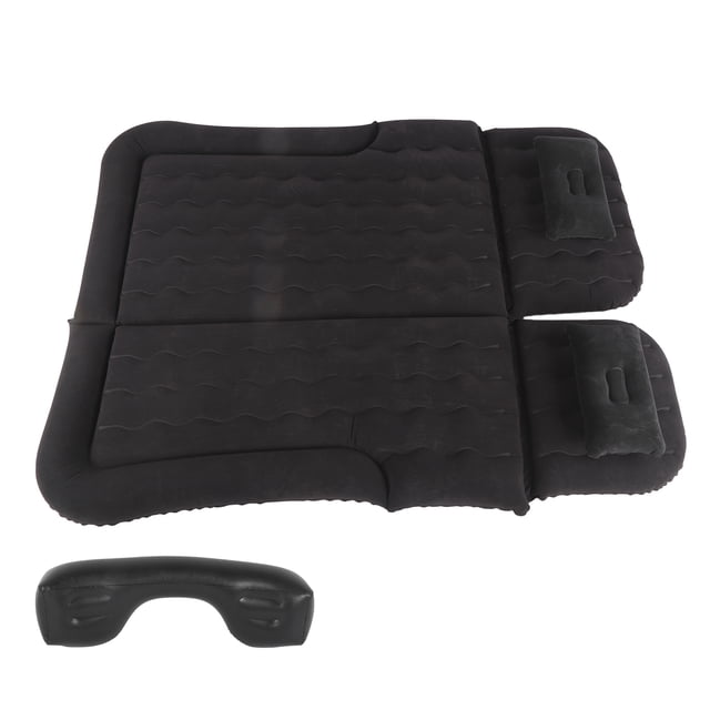 Colchón de aire, bomba infladora eléctrica de 12V con superficie flocada, viaje para SUV, MPV, RV, negro