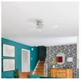 thumbnail image 3 of Harbor Breeze Mazon 44-in White with White/Driftwood Blades Integrated LED Indoor Flush Mount Ceiling Fan with Light and Remote (3-Blade), 3 of 5