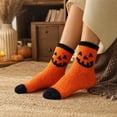thumbnail image 4 of Voska Womens Halloween Fuzzy Socks Soft Cozy Slipper Fluffy Winter Warm Fleece Socks for Women Plush Sleeping I One Size, 4 of 6
