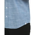 thumbnail image 4 of Chaps Men's and Big Men's Short Sleeve Chambray Woven Shirt, Sizes S-3XL, 4 of 6