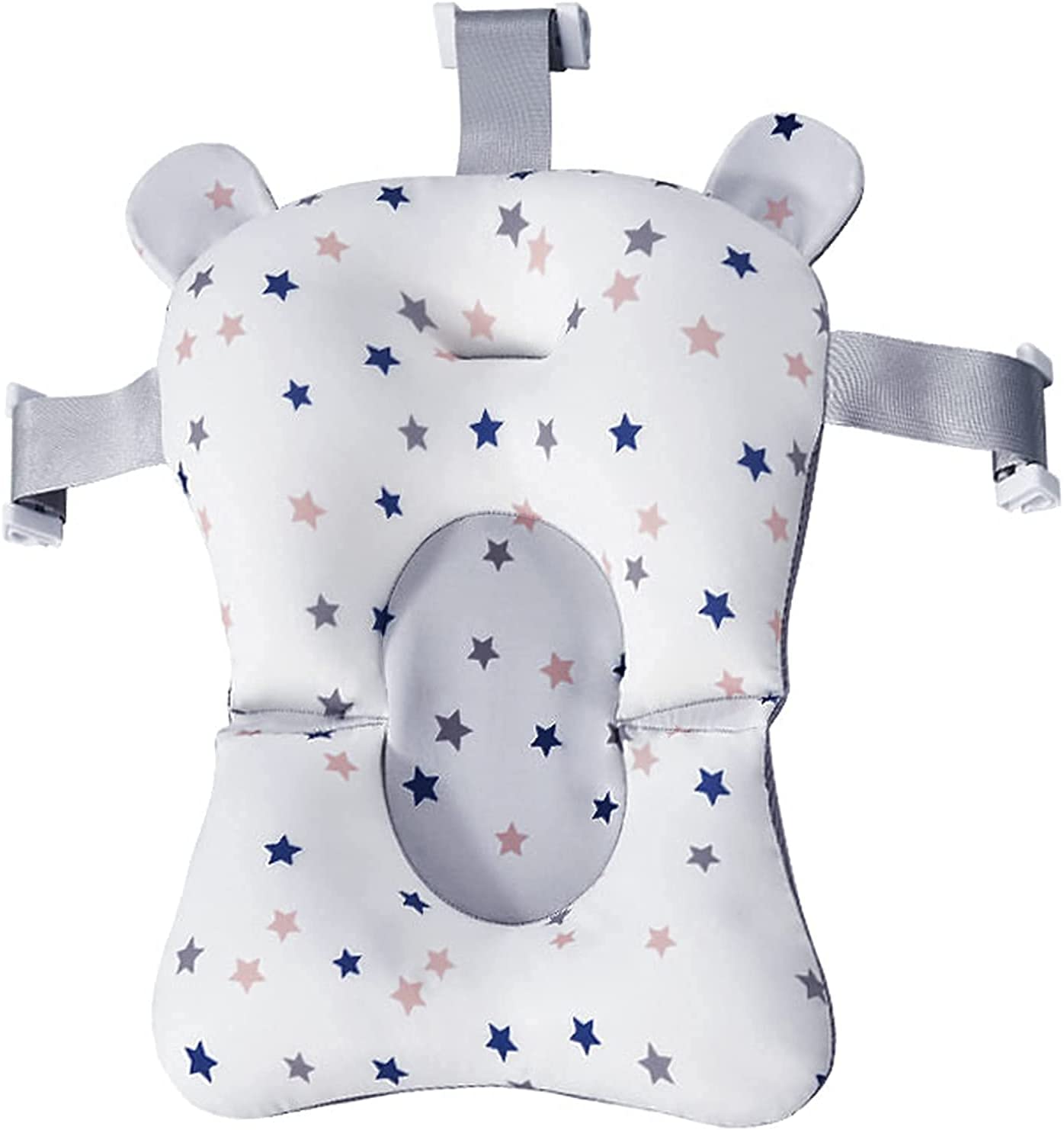 Baby Bath Pad, Adjustable NonSlip Infant Bath Support Seat, Baby Bath