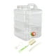 thumbnail image 1 of Contenedor de almacenamiento de agua, cubo de almacenamiento de agua de 20 litros de capacidad con amplia abertura de llenado, reutilizable con asa de Claro, 1 of 9