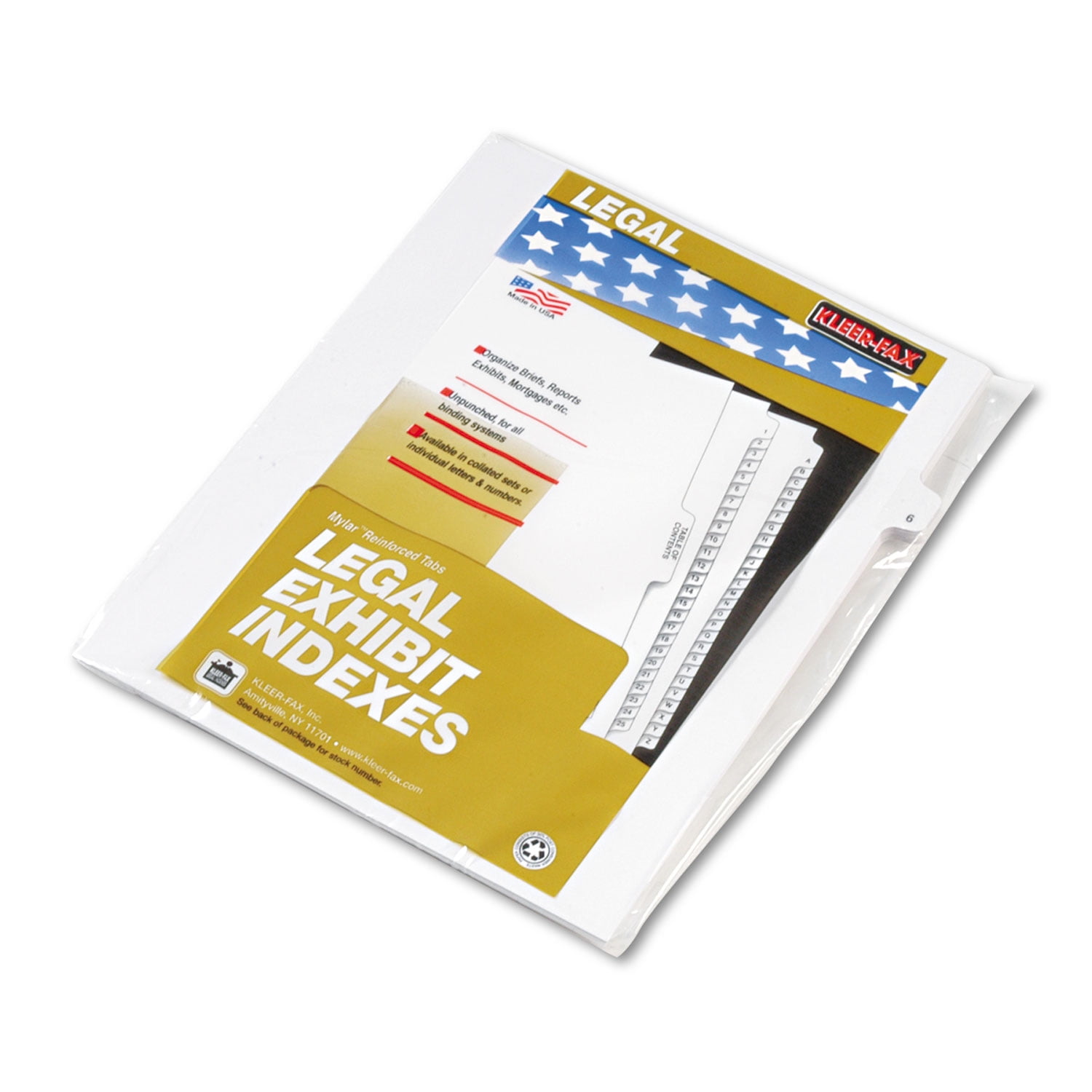 80000 Series Legal Index Dividers, Side Tab, Printed "6", 25/Pack