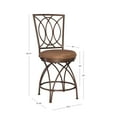 thumbnail image 5 of The Powell Big & Tall 24" Metal Crossed Legs Counter Stool, Dark Bronze, 5 of 10