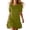 Army Green, variant on Women's Ruffle Hem Short Sleeve T-Shirt Mini Dress, Casual Loose Round Neck Summer Sundress, Soft Stretch Daily Lounge Wear Short Dress for Women S-3XL