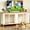White, variant on Amlancher 78inch Dog Crate Furniture for 2 Large Dogs, Indoor Dog Kennel Furniture with 4 Doors, Rustic Brown