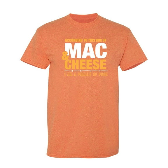 According To This Mac & Cheese Sarcastic Humor Graphic Novelty Funny T Shirt